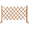 Garden Trellis Fence Orange 120x90 cm Solid Firwood Colour orange Size 120 x 90 cm Quantity in Package 1 