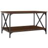 Elegant Brown Oak Coffee Table - 80x50x45 cm | HipoMarket UK