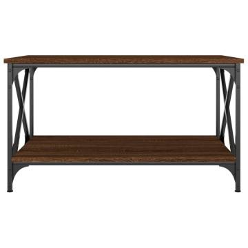 Elegant Brown Oak Coffee Table - 80x50x45 cm | HipoMarket UK