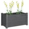 Garden Planter Grey 60x31x31 cm - Solid Pinewood | HipoMarket