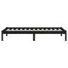 Black Solid Wood Pine Bed Frame 100x200 cm - Modern Design