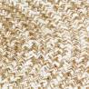 Handmade Jute Rug - White & Natural 120 cm | Hipo Market