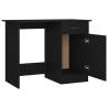 Modern Black Desk - 100x50 cm Engineered Wood | Hipo Market