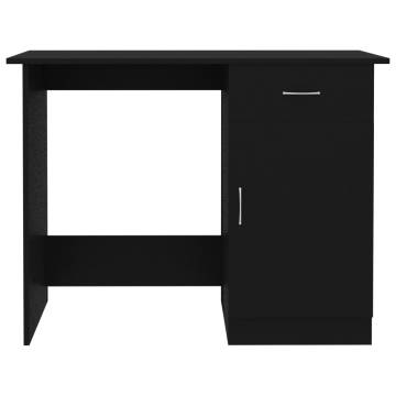 Modern Black Desk - 100x50 cm Engineered Wood | Hipo Market