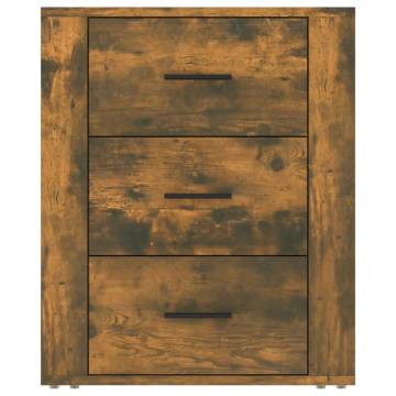 Trendy Smoked Oak Bedside Cabinet - 50x36x60 cm | HipoMarket