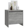 Elegant Grey Sonoma Bedside Cabinet - 45x34x44.5 cm