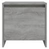 Elegant Grey Sonoma Bedside Cabinet - 45x34x44.5 cm