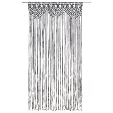 Macrame Curtain Anthracite 140x240 cm - Stylish Home Decor