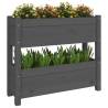 Grey Solid Wood Pine Planter - 77x25x66 cm | Hipomarket