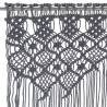 Macrame Curtain Anthracite 140x240 cm - Stylish Home Decor