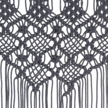 Macrame Curtain Anthracite 140x240 cm - Stylish Home Decor