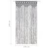 Macrame Curtain Anthracite 140x240 cm - Stylish Home Decor