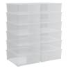 12 Pcs Stackable Plastic Storage Boxes - 5L | HipoMarket