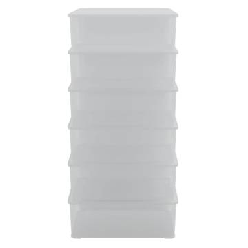 12 Pcs Stackable Plastic Storage Boxes - 5L | HipoMarket