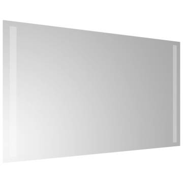 Stylish LED Bathroom Mirror 40x70 cm - Waterproof & USB