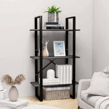 Storage Shelf Grey 60x30x105 cm - Durable Engineered Wood