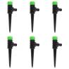 Rotating Sprinklers Set - 6 pcs Green & Black Garden Irrigation