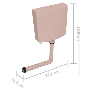 Toilet Cistern with Bottom Inlet 3/6 L - Salmon | HipoMarket