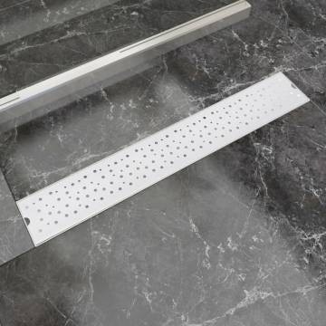 Linear Shower Drain Bubble 730x140 mm Stainless Steel