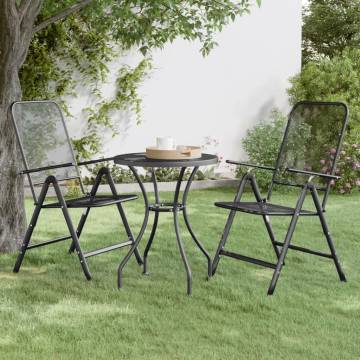 Garden Table Ø60x72 cm - Stylish Anthracite Patio Table