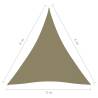 Beige Triangular Sunshade Sail 3x4x4m - Outdoor Protection