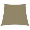 Sunshade Sail Oxford Fabric Trapezium 3/5x4 m Beige Colour beige Size 3/5 x 4 m 