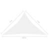 Sunshade Sail Oxford Fabric Triangular 4x4x5.8 m - White