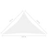 Sunshade Sail Oxford Fabric Triangular 3.5x3.5x4.9 m White