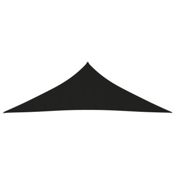 Black Triangular Sunshade Sail 3.5x3.5x4.9 m - Oxford Fabric