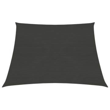 Sunshade Sail 160 g/m² Anthracite 3/4x2 m - HDPE