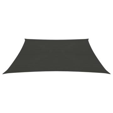 Sunshade Sail 160 g/m² Anthracite 3/4x2 m - HDPE