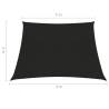 Sunshade Sail 160 g/m² Black - Outdoor Protection | HipoMarket