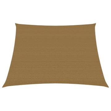 Sunshade Sail 160 g/m² Taupe 3/4x2 m HDPE - Hipomarket