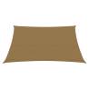 Sunshade Sail 160 g/m² Taupe 3/4x2 m HDPE - Hipomarket