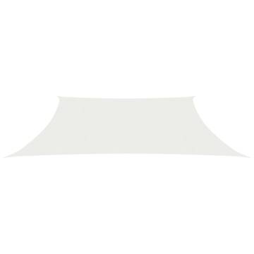 HDPE Sunshade Sail 4/5x3 m - White | 90% UV Protection