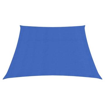 Blue HDPE Sunshade Sail 3/4x2 m - Ultimate Sun Protection