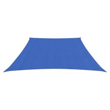 Blue HDPE Sunshade Sail 3/4x2 m - Ultimate Sun Protection