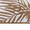 Stylish Outdoor Rug Brown & White 80x150 cm - Reversible Design