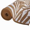 Stylish Outdoor Rug Brown & White 80x150 cm - Reversible Design