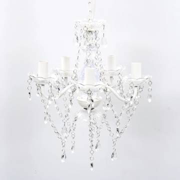 Chandelier 5 Bulbs Transparent | Elegant Ceiling Light