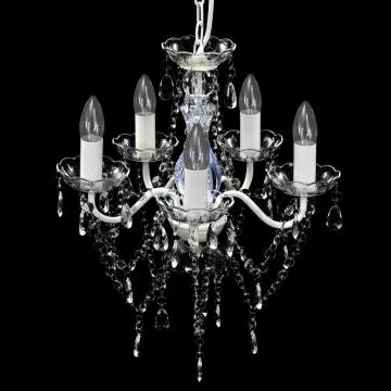 Chandelier 5 Bulbs Transparent | Elegant Ceiling Light