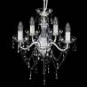 Chandelier 5 Bulbs Transparent | Elegant Ceiling Light