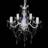 Chandelier 5 Bulbs Transparent | Elegant Ceiling Light