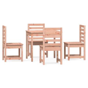 5 Piece Garden Dining Set - Solid Douglas Wood | HipoMarket