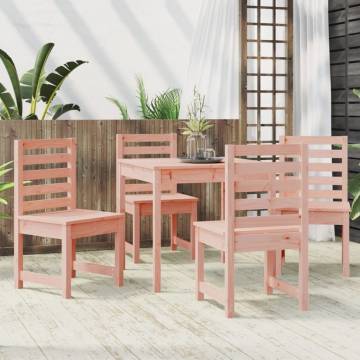 5 Piece Garden Dining Set - Solid Douglas Wood | HipoMarket