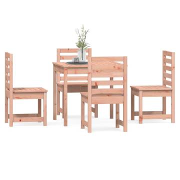 5 Piece Garden Dining Set - Solid Douglas Wood | HipoMarket