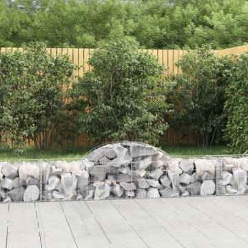 Arched Gabion Baskets 3 pcs - Durable Garden Barriers