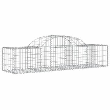 Arched Gabion Baskets 3 pcs - Durable Garden Barriers