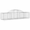 Arched Gabion Baskets 3 pcs - Durable Garden Barriers