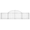 Arched Gabion Baskets 3 pcs - Durable Garden Barriers